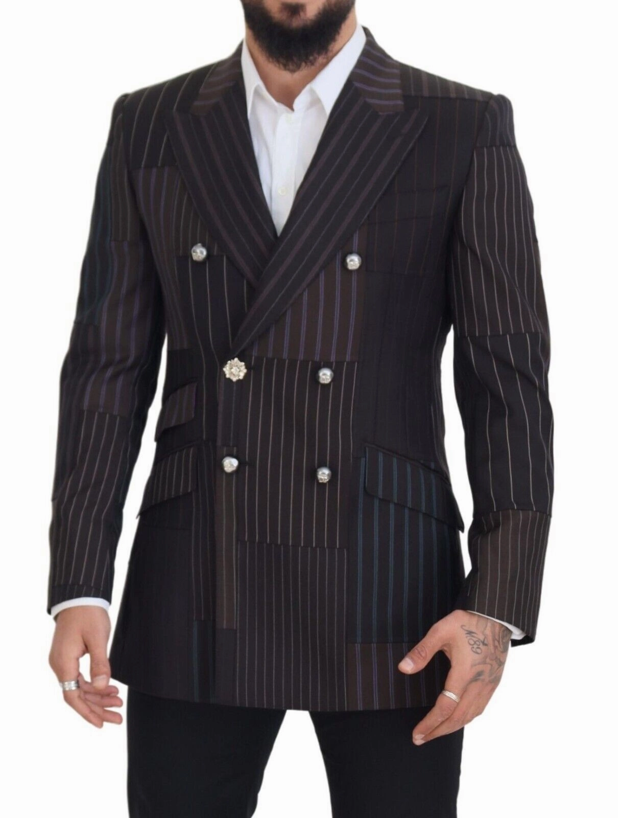 Dolce & Gabbana Wool Silk Blend Slim Fit Men's Blazer