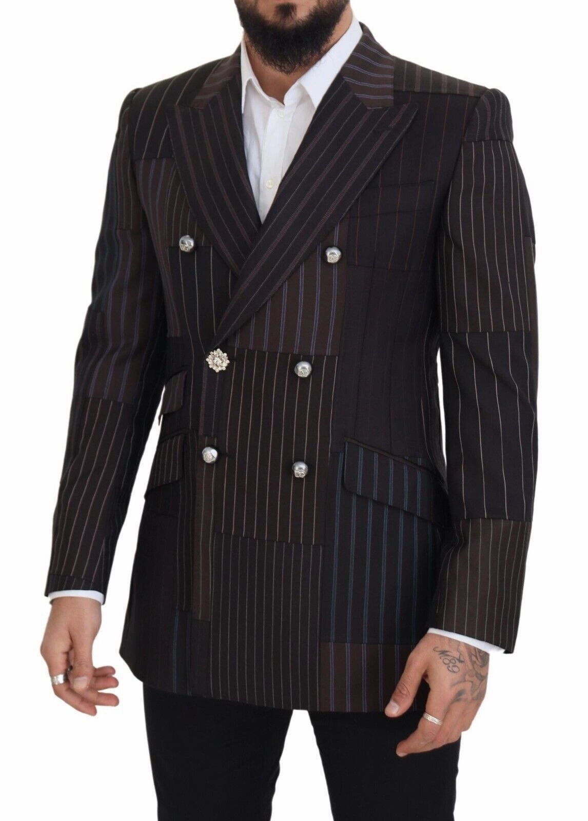 Dolce & Gabbana Wool Silk Blend Slim Fit Men's Blazer