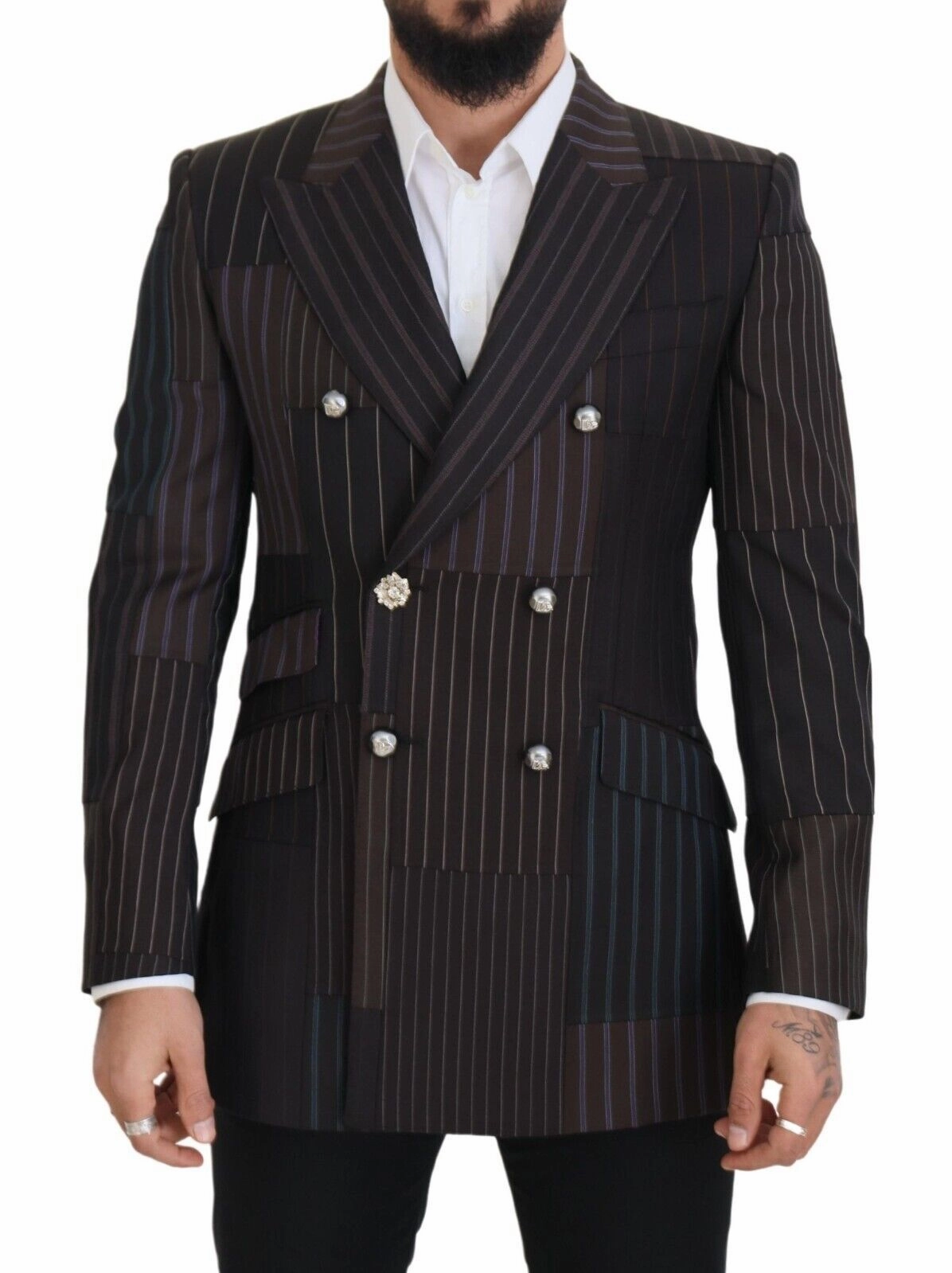 Dolce & Gabbana Wool Silk Blend Slim Fit Men's Blazer