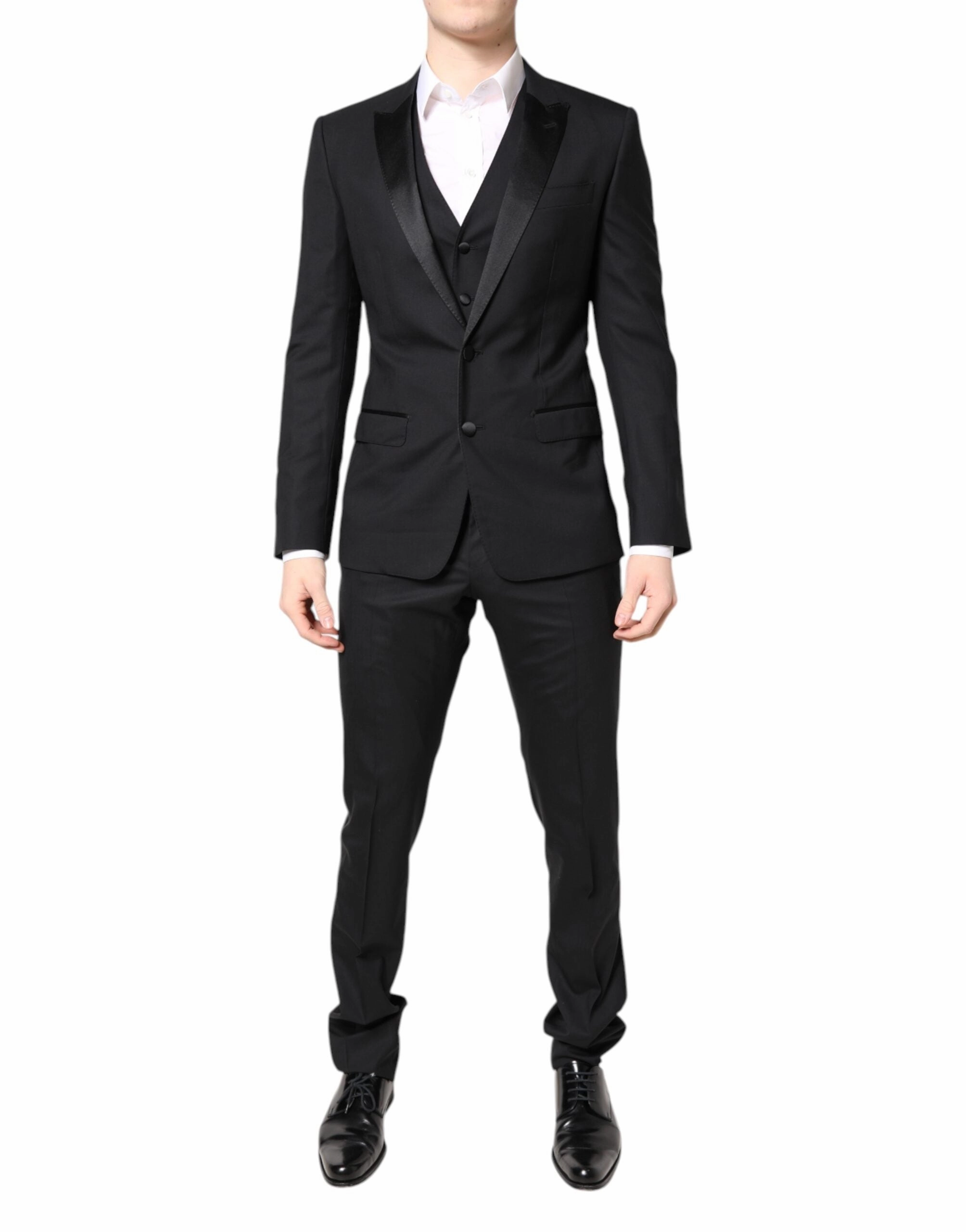 Dolce & Gabbana Wool Single Breasted 3 Piece Men's Suit