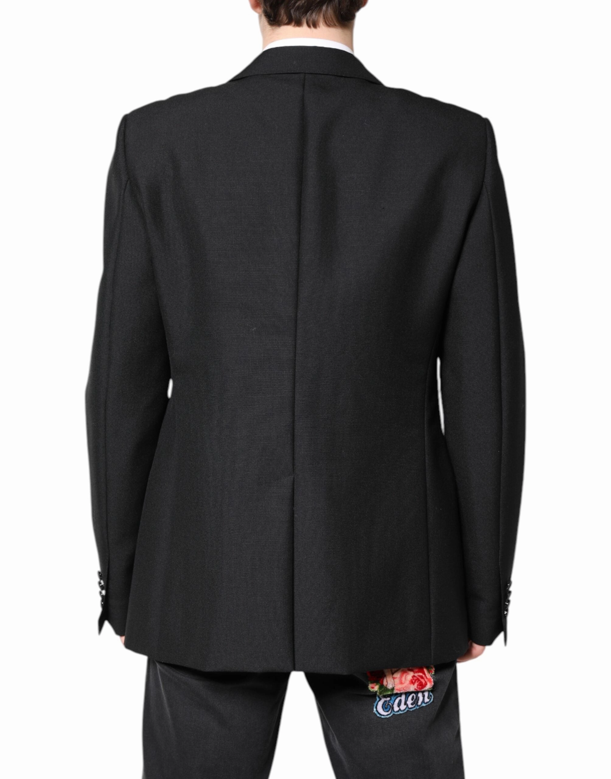 Dolce & Gabbana Wool Single Breasted Coat Men's Blazer