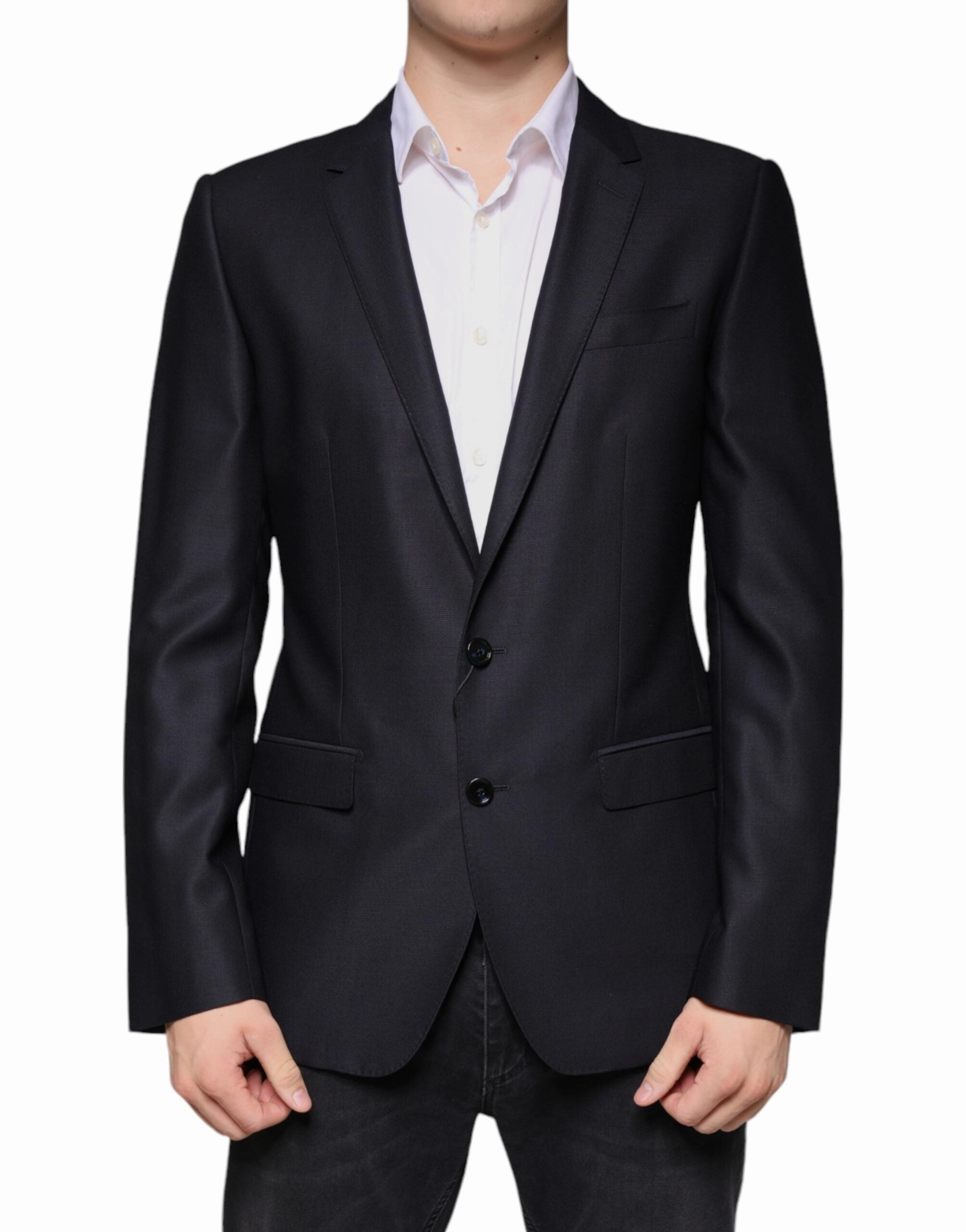 Dolce & Gabbana  Wool Single Breasted Dress Coat Men's Blazer