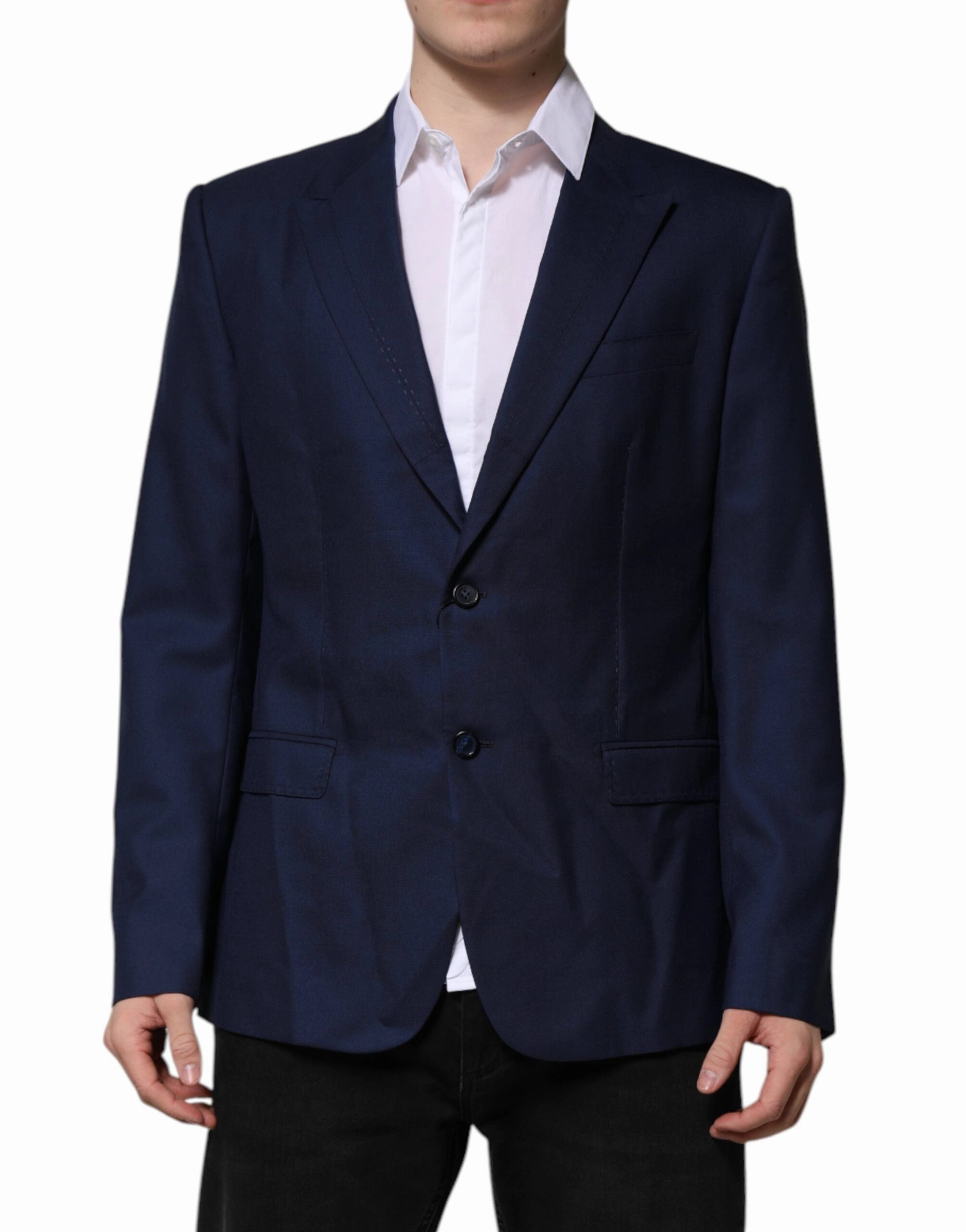 Dolce & Gabbana Wool Single Breasted Suit Coat Men's Blazer