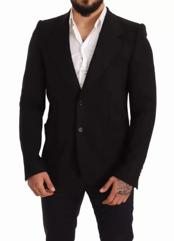 Dolce & Gabbana Wool Slim Fit Coat Jacket Men's Blazer