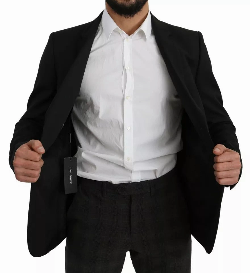 Dolce & Gabbana Wool Slim Fit Notch Jacket Men's Blazer
