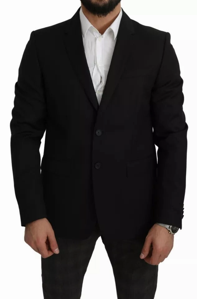 Dolce & Gabbana Wool Slim Fit Notch Jacket Men's Blazer
