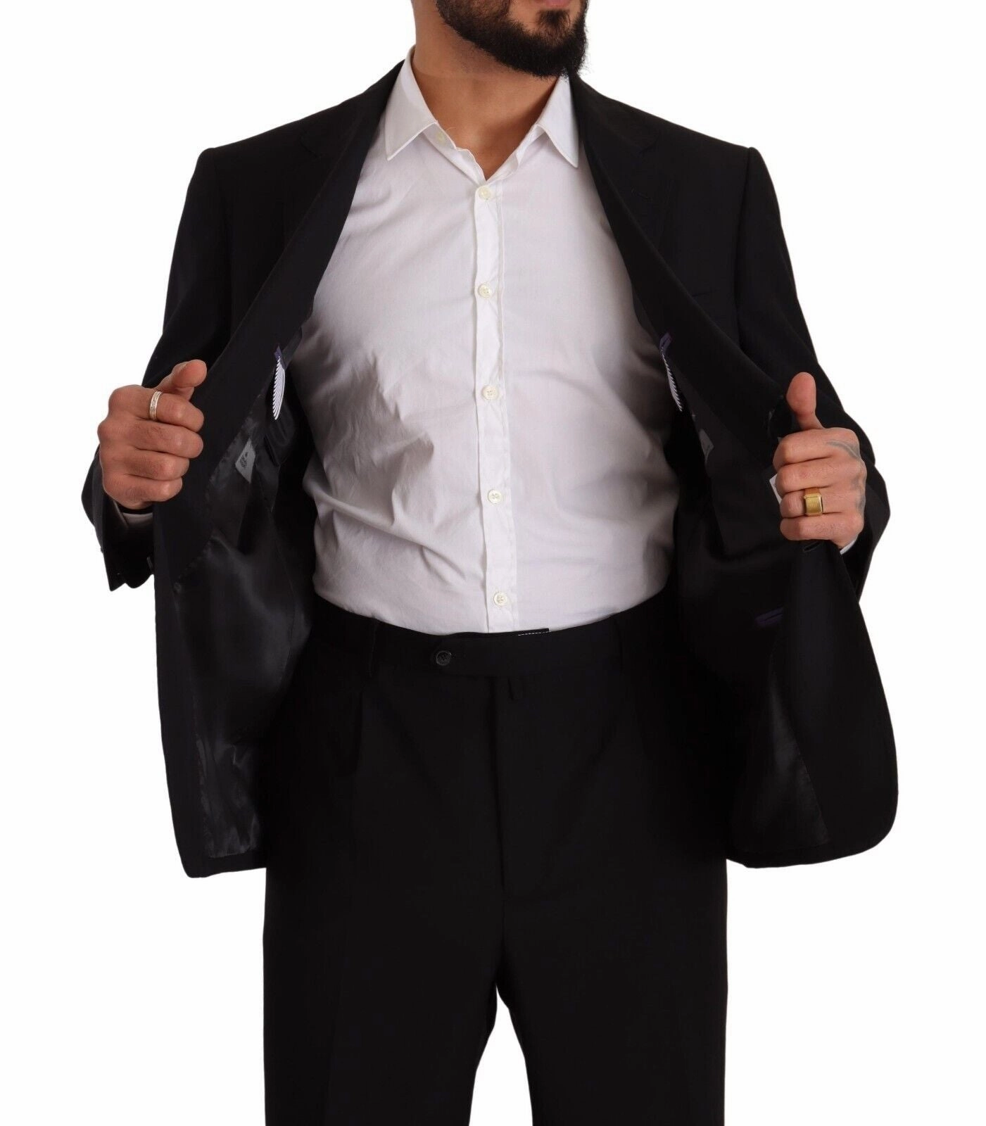 Domenico Tagliente  Polyester Single Breasted Formal Men's Suit