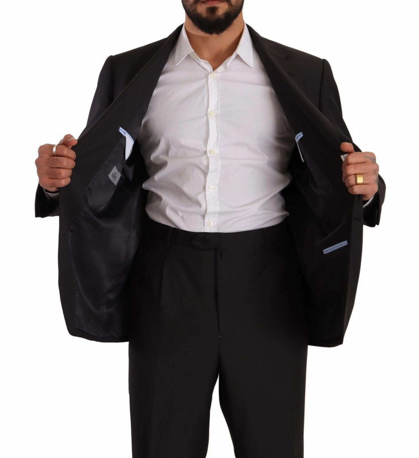 Domenico Tagliente  Polyester Single Breasted Formal Men's Suit