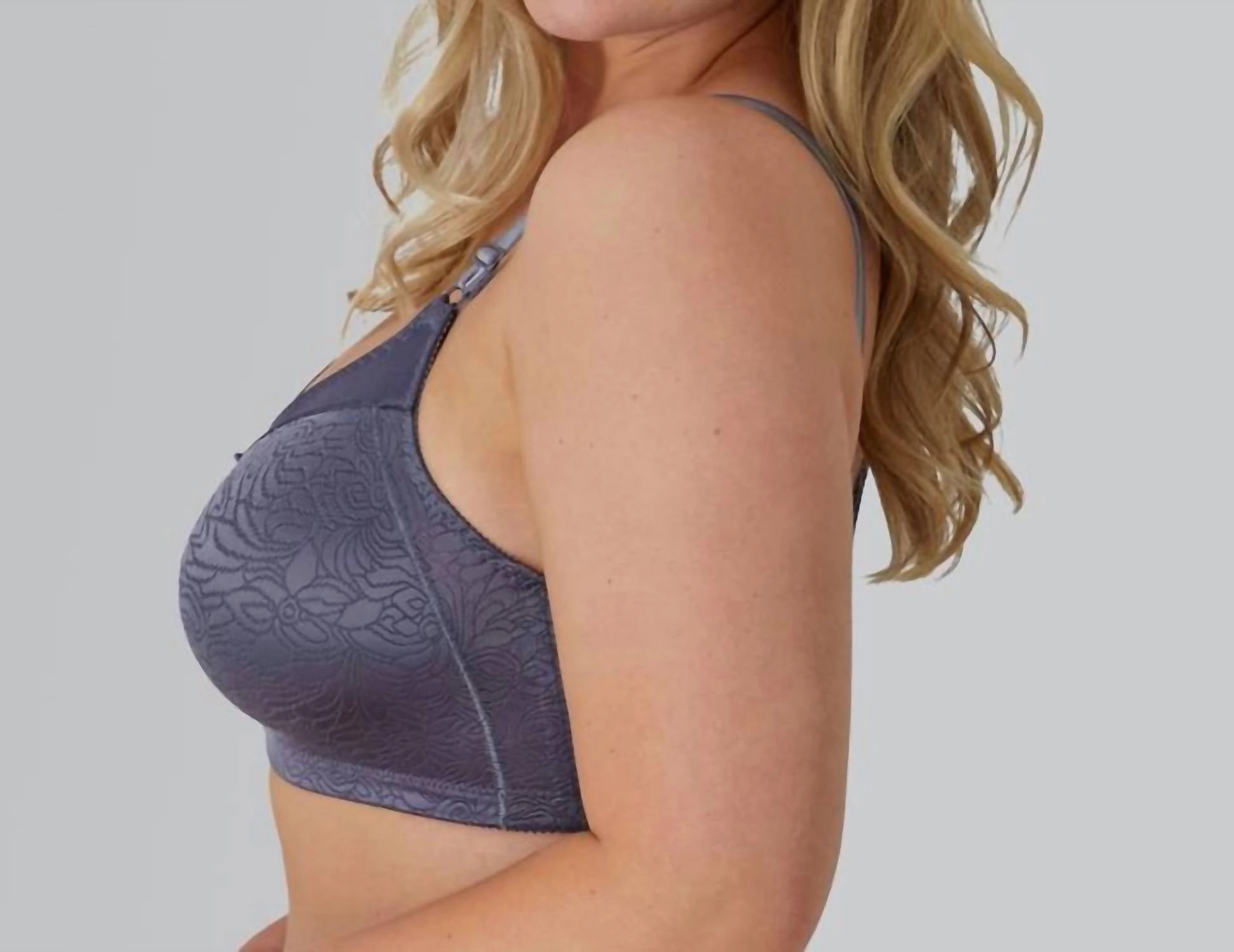 Double Support Lace Wireless Bra In Private Jet