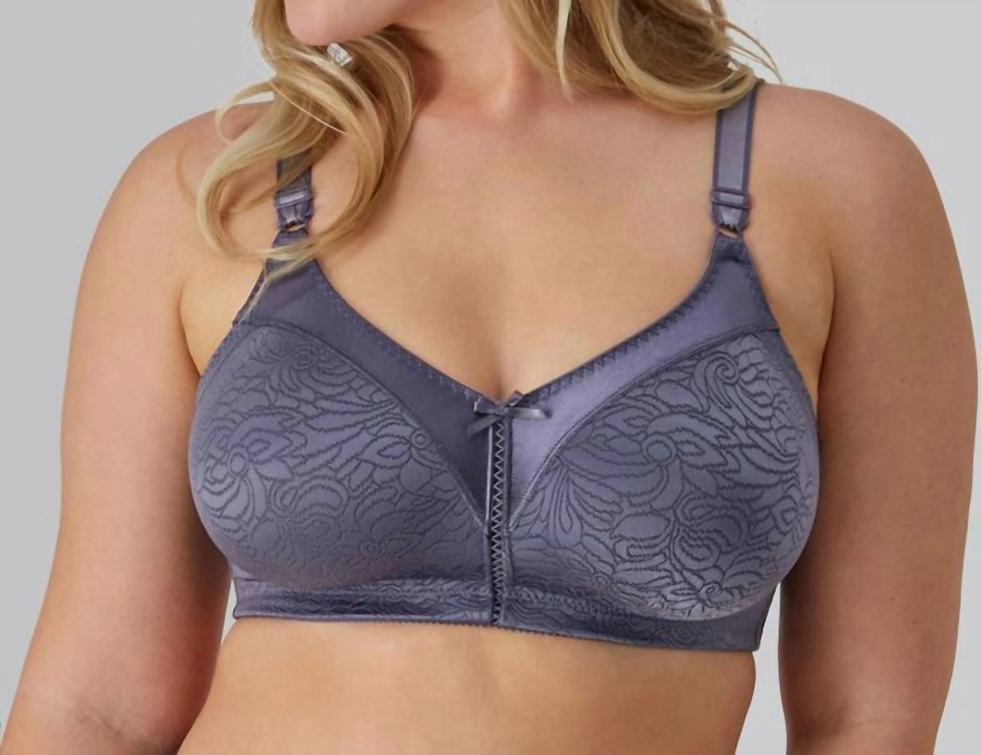 Double Support Lace Wireless Bra In Private Jet