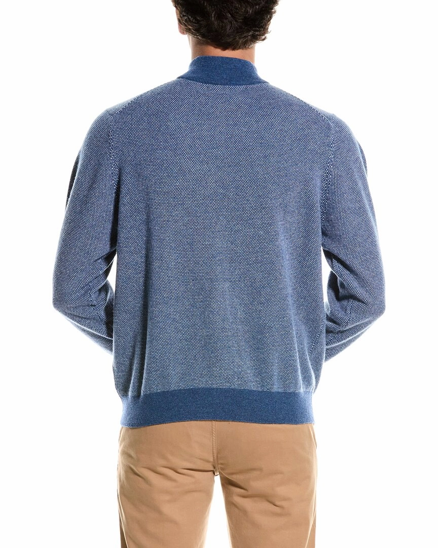 Douglas Anthony Birdseye Wool 1/4-Zip Sweater