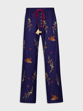 Doulich Embroidered Wool Pants Bottoms Mens - cheap mens shorts online