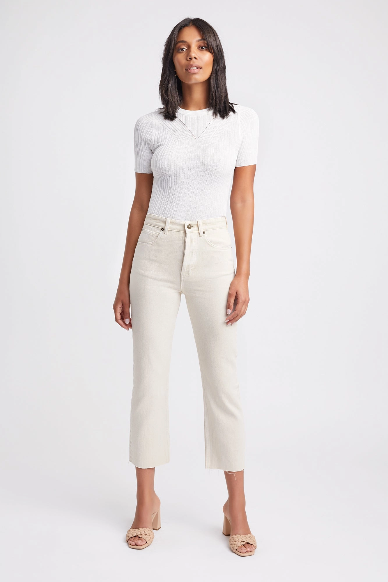 Dowd Straight Crop Jean affordable womens bottoms sale