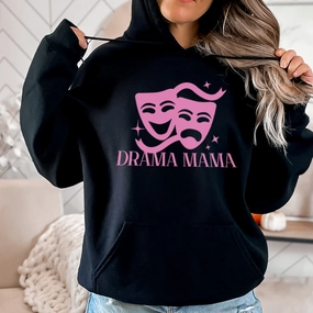 Drama Mama Drawstring Hoodie Holiday Collection - vacation wear sale