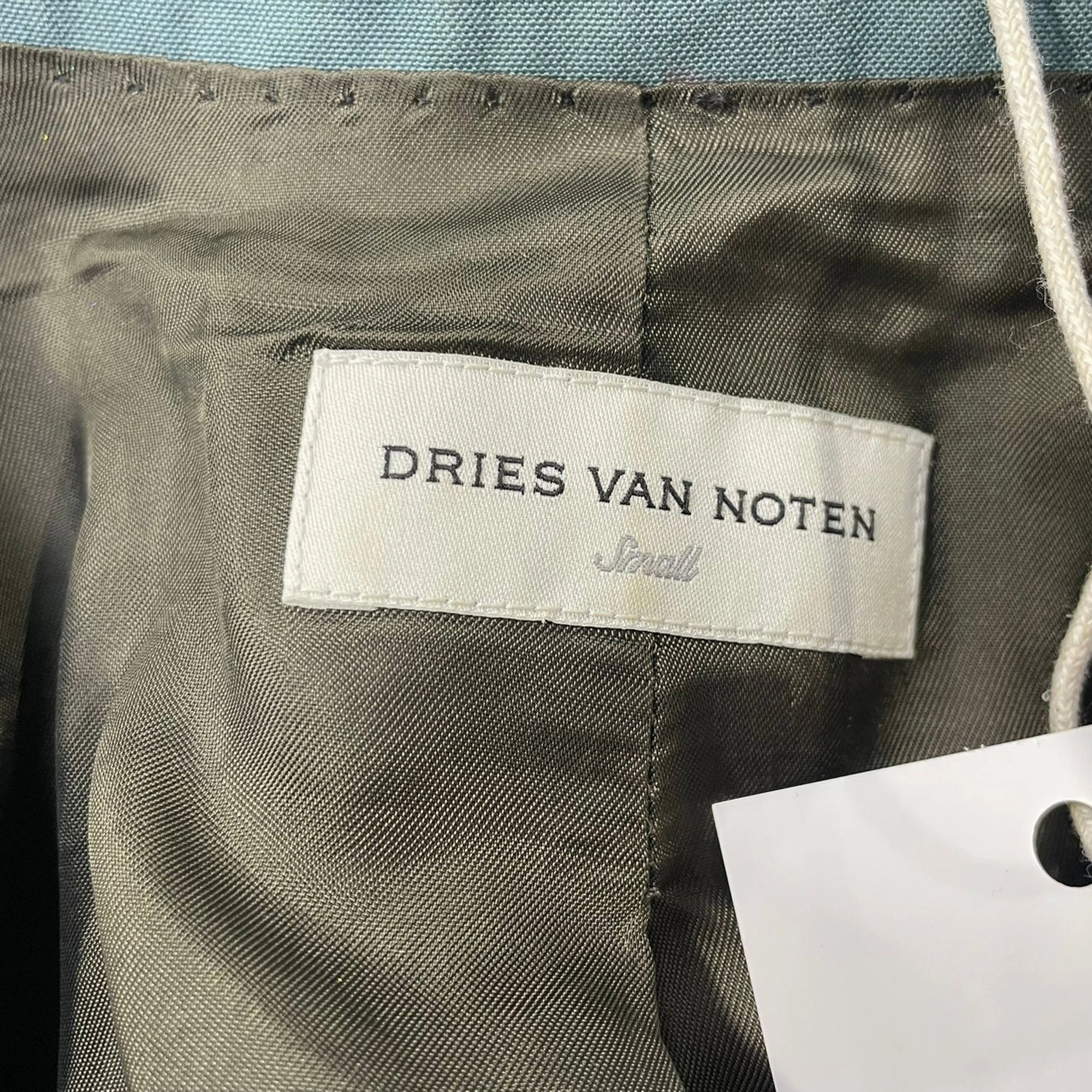 Dries Van Noten Oversized Blazer in Turquoise Polyester