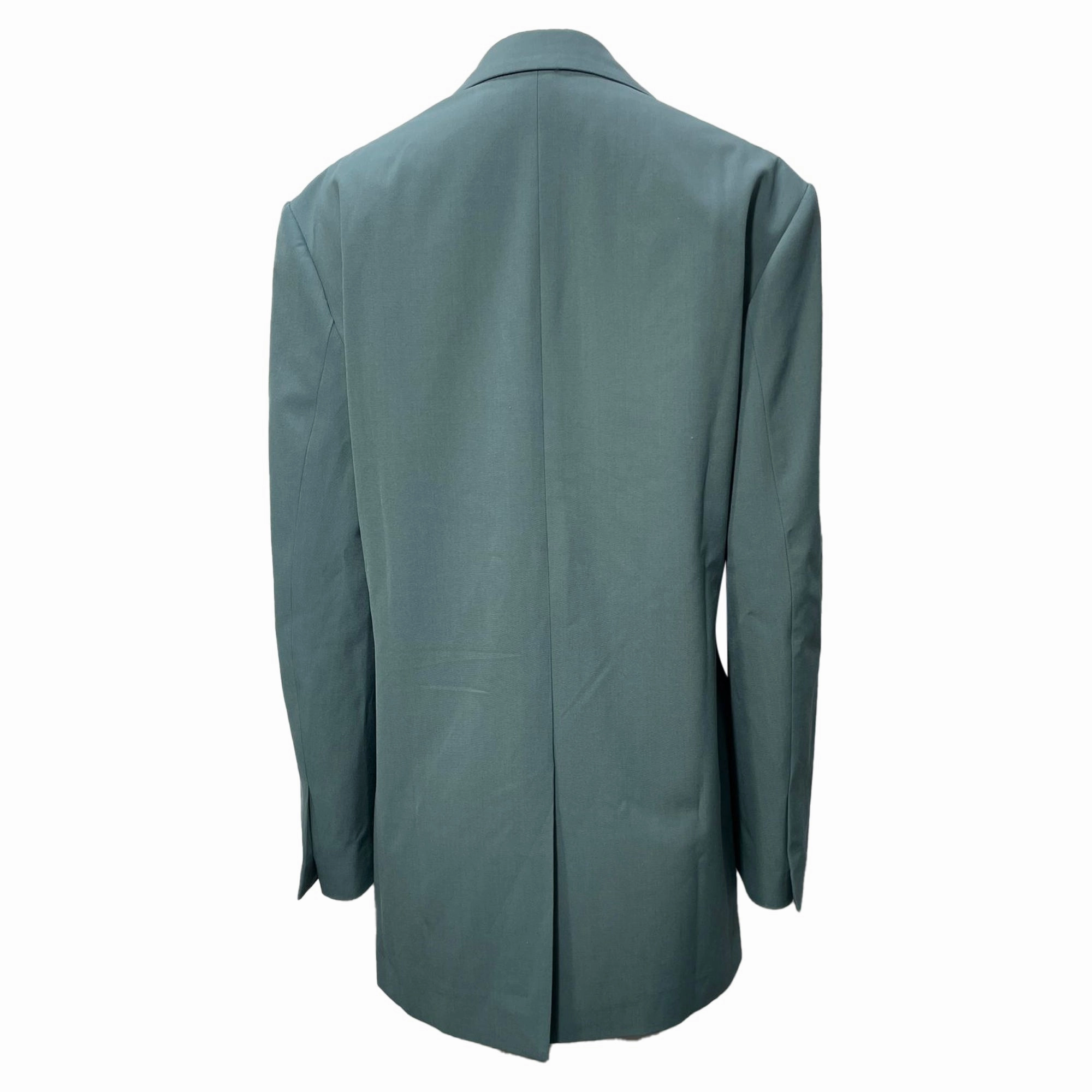 Dries Van Noten Oversized Blazer in Turquoise Polyester