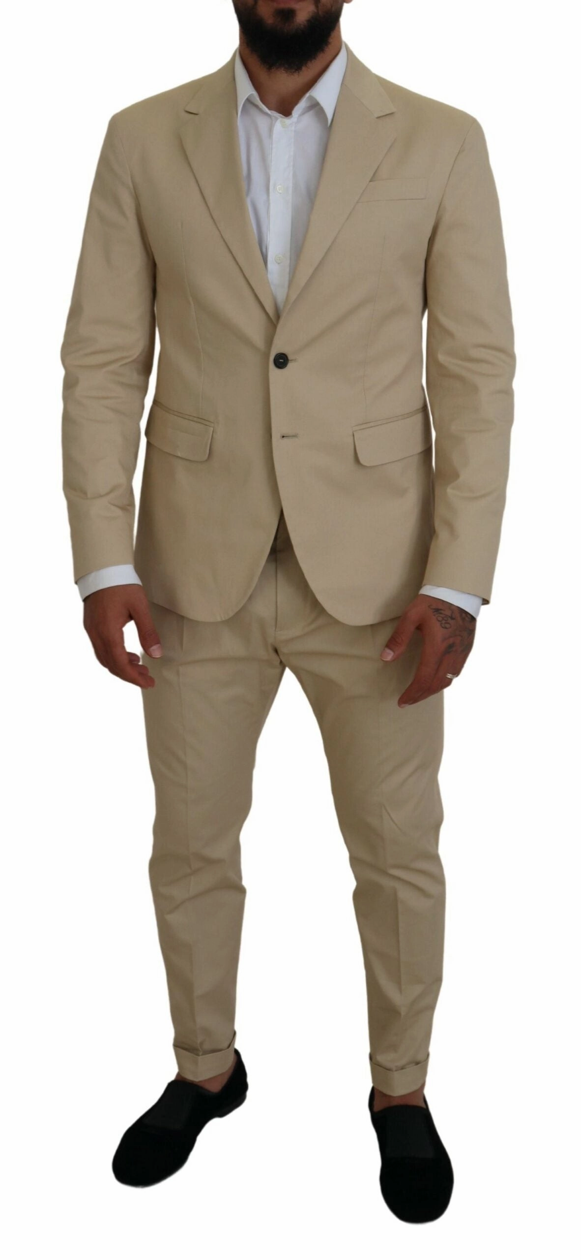 Dsqua  Cotton Single Breasted 2 Piece CIPRO Men's Suit