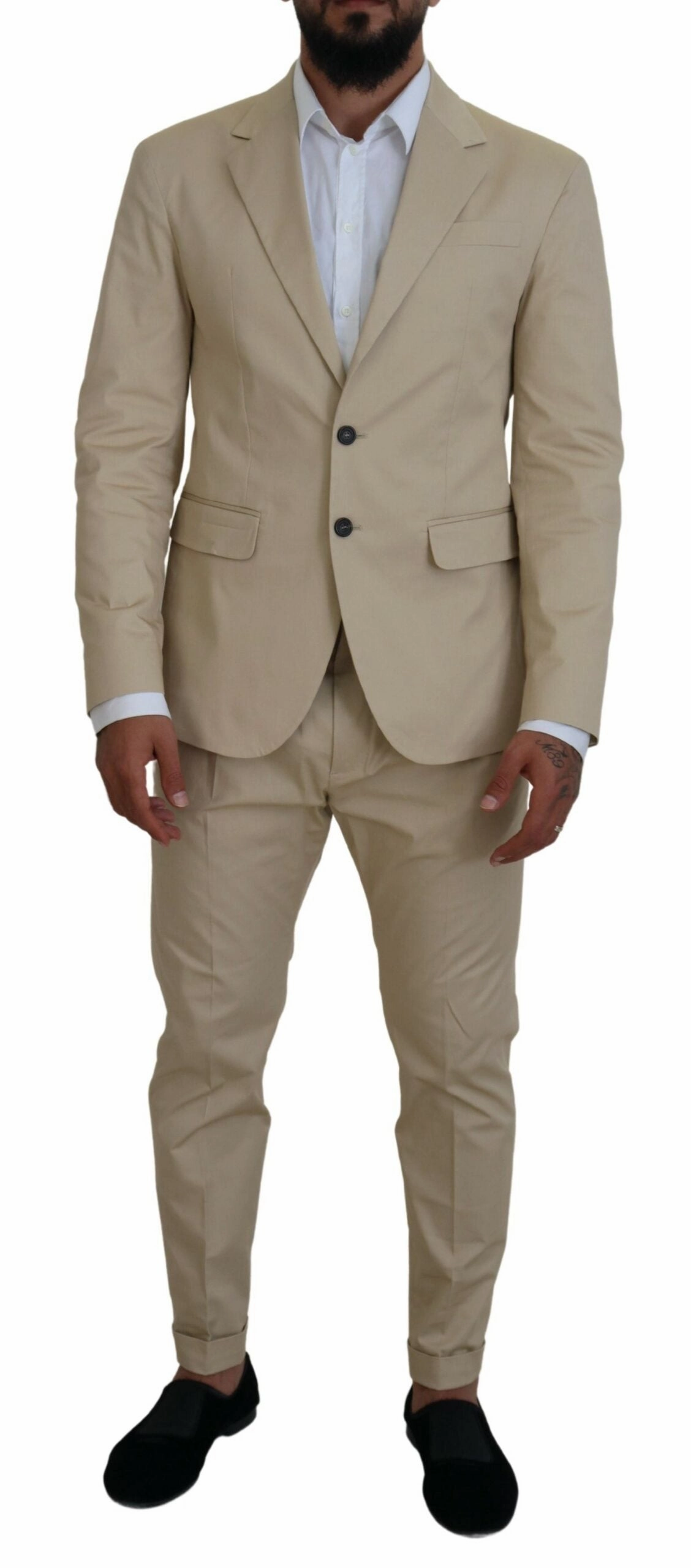 Dsqua  Cotton Single Breasted 2 Piece CIPRO Men's Suit