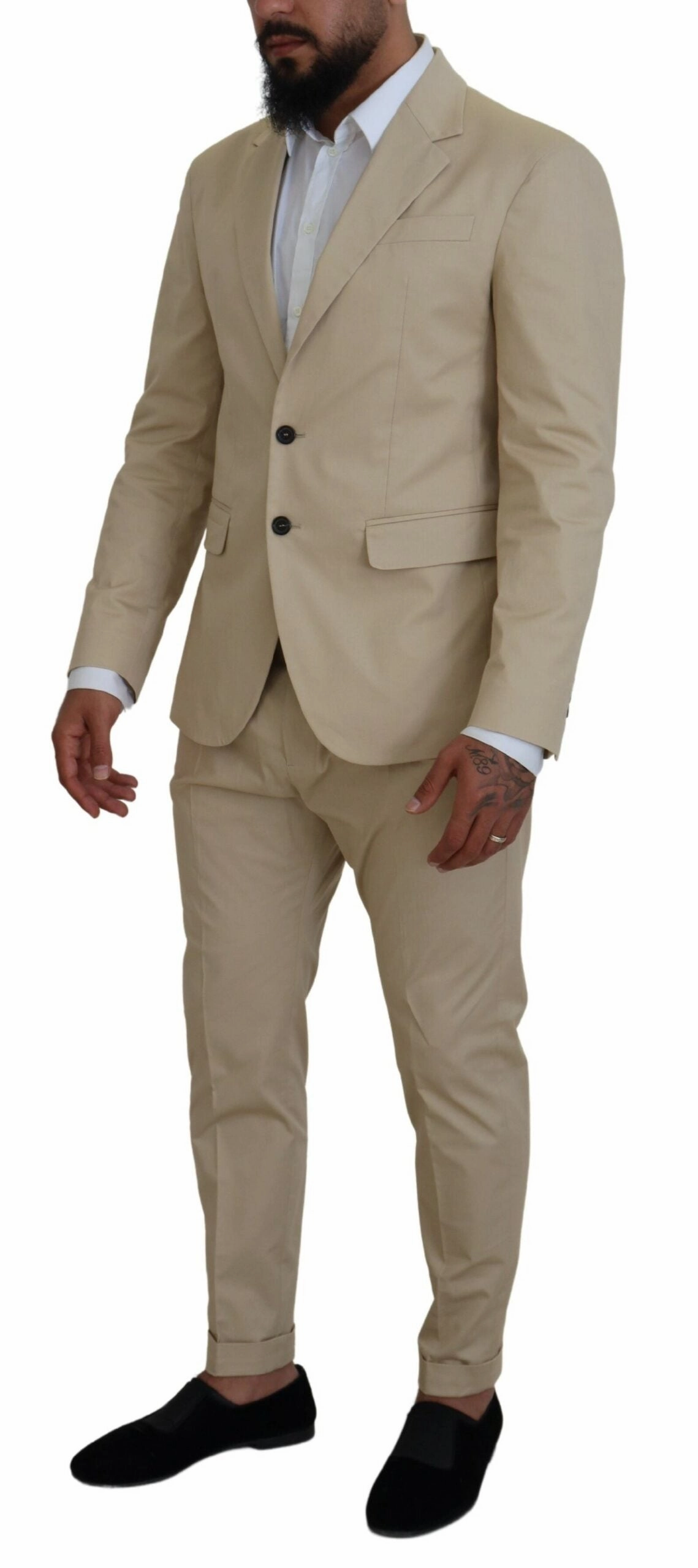 Dsqua  Cotton Single Breasted 2 Piece CIPRO Men's Suit