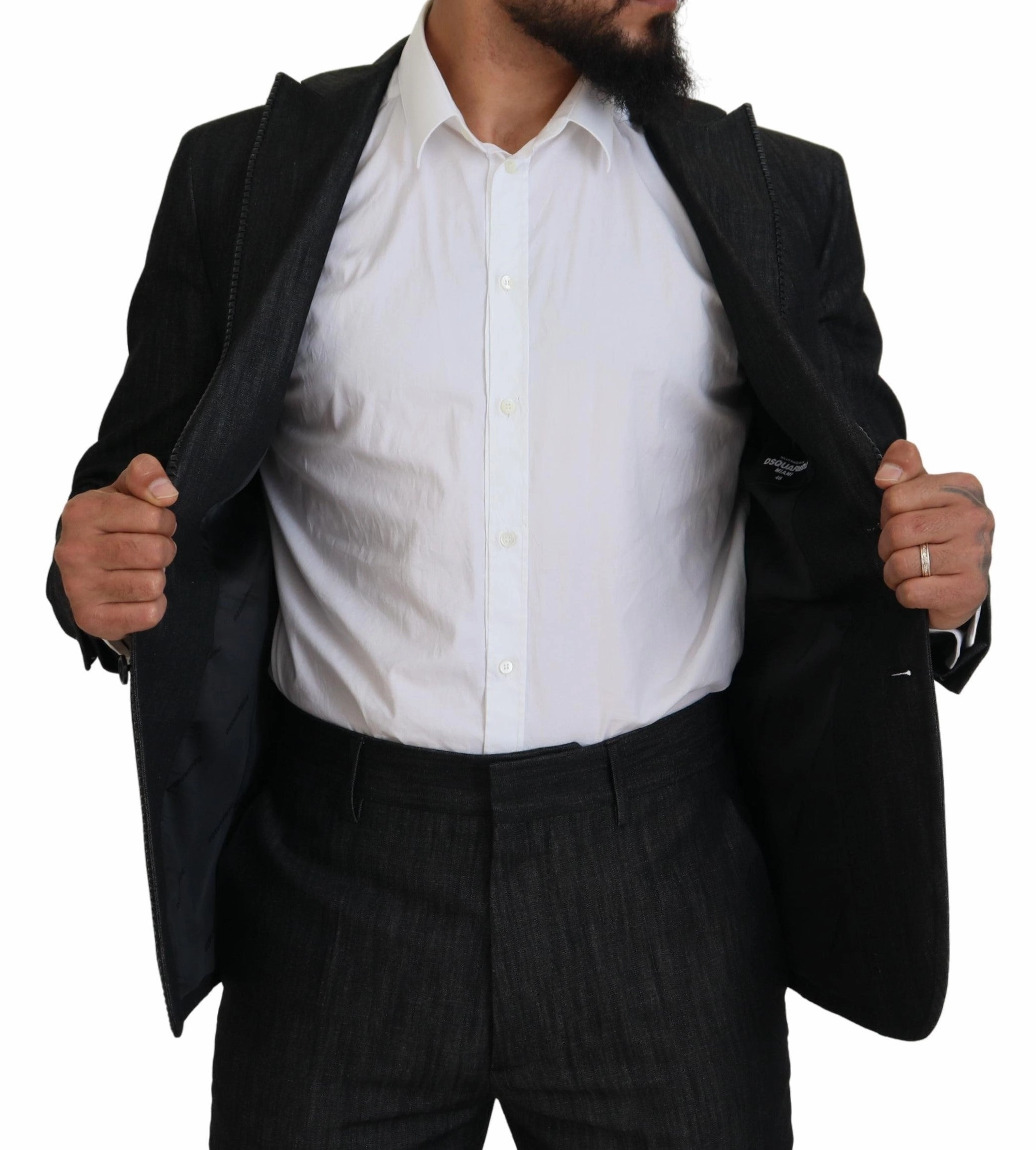 Dsqua  Cotton Single Breasted 2 Piece MIAMI Men's Suit