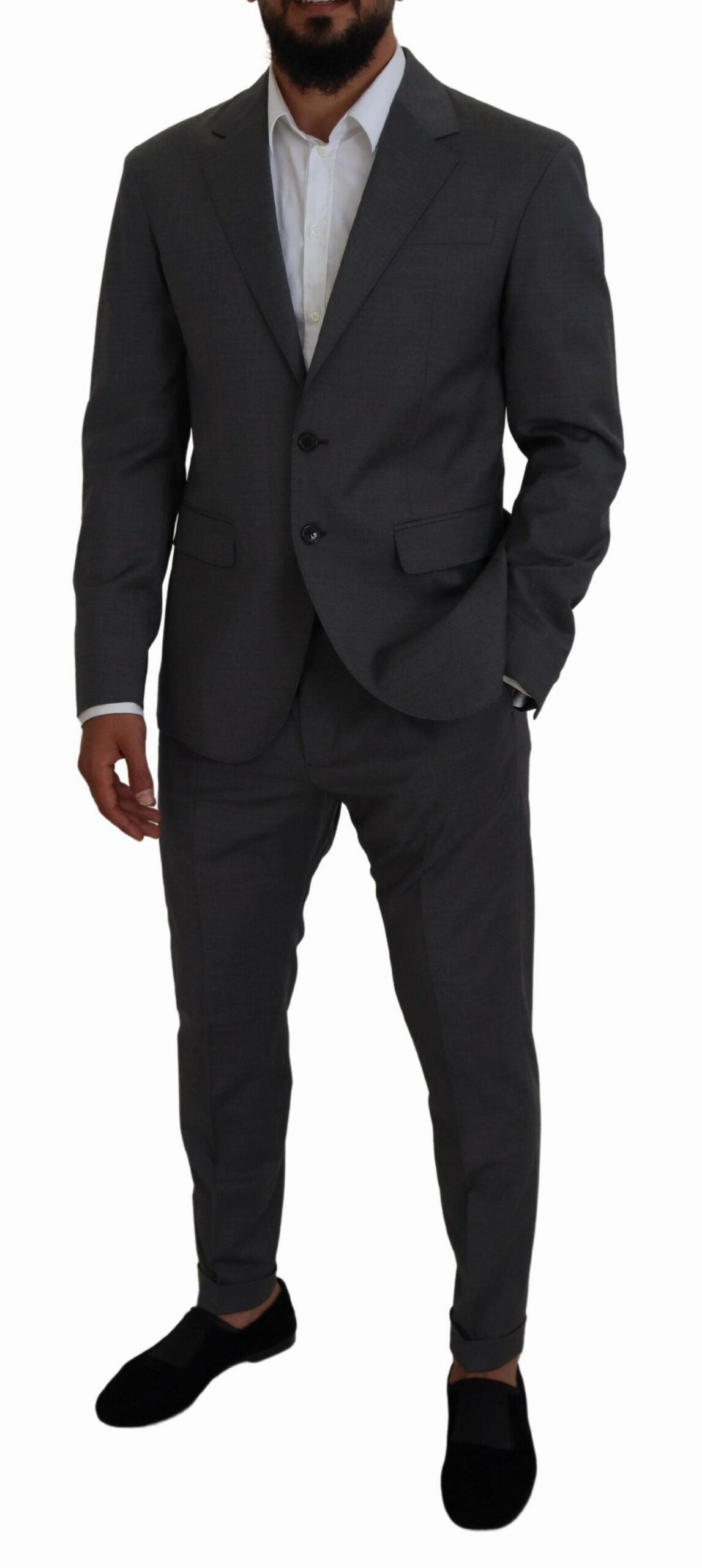 Dsqua  Wool Single Breasted 2 Piece CIPRO Men's Suit