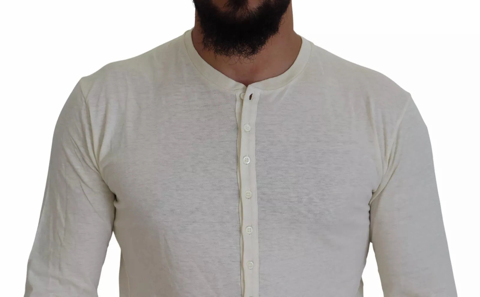 Dsquared2 Cotton Linen Long Sleeves Pullover Men's Sweater (Pre-Owned)