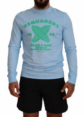 Dsquared2 Printed Long Sleeves Men Men's Sweater (Pre-Owned) chunky knit discount