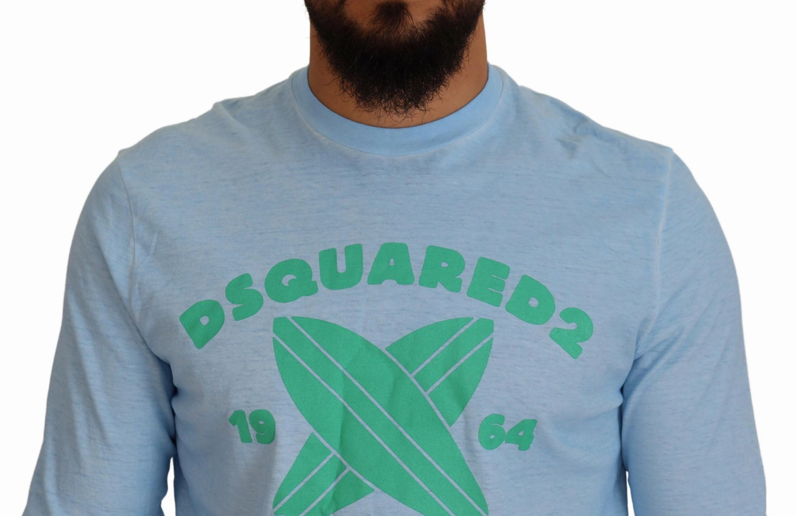 Dsquared2 Printed Long Sleeves Men Men's Sweater (Pre-Owned)