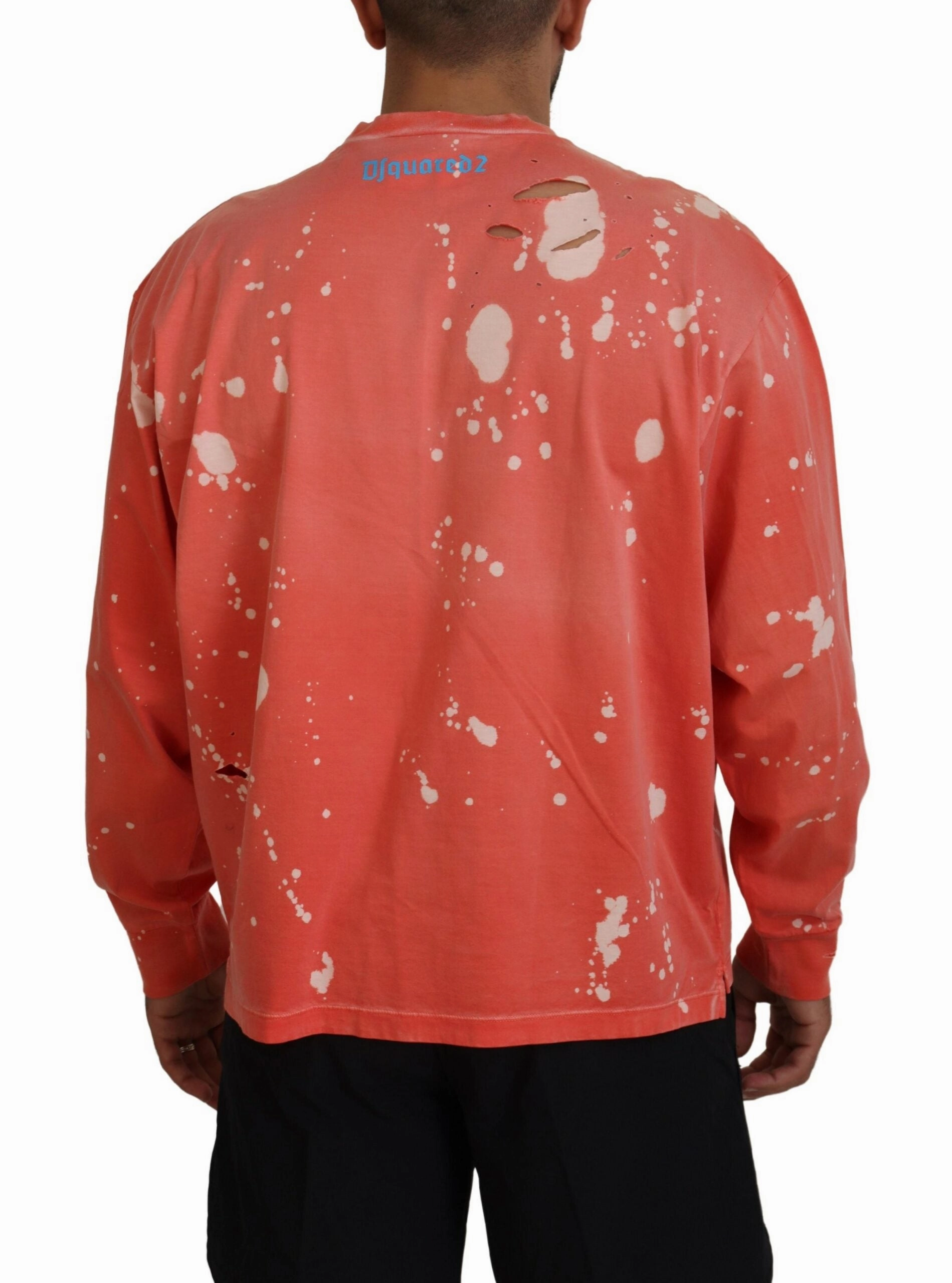 Dsquared2 Printed Long Sleeves Pullover Men's Sweater (Pre-Owned)