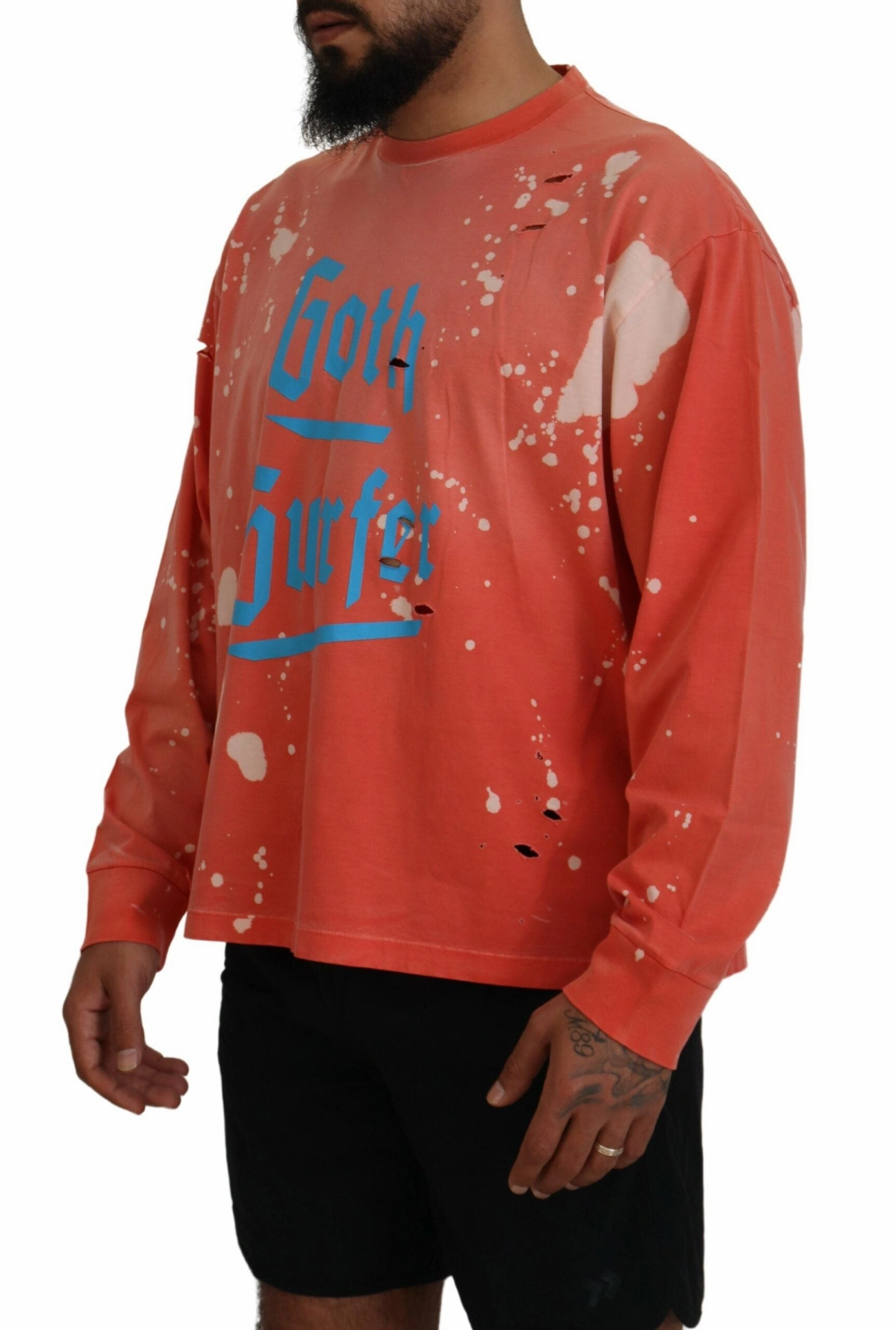 Dsquared2 Printed Long Sleeves Pullover Men's Sweater (Pre-Owned)