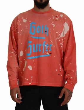 Dsquared2 Printed Long Sleeves Pullover Men's Sweater (Pre-Owned) chunky knit discount