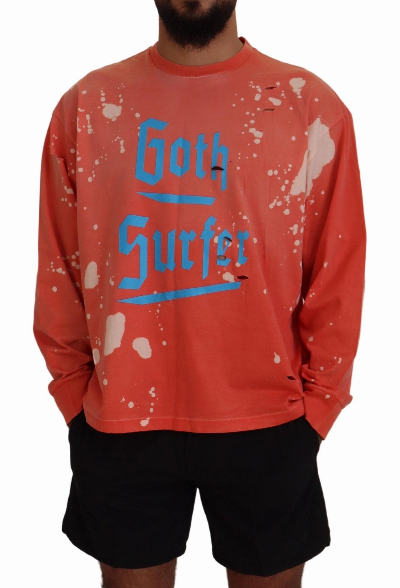 Dsquared2 Printed Long Sleeves Pullover Men's Sweater (Pre-Owned)