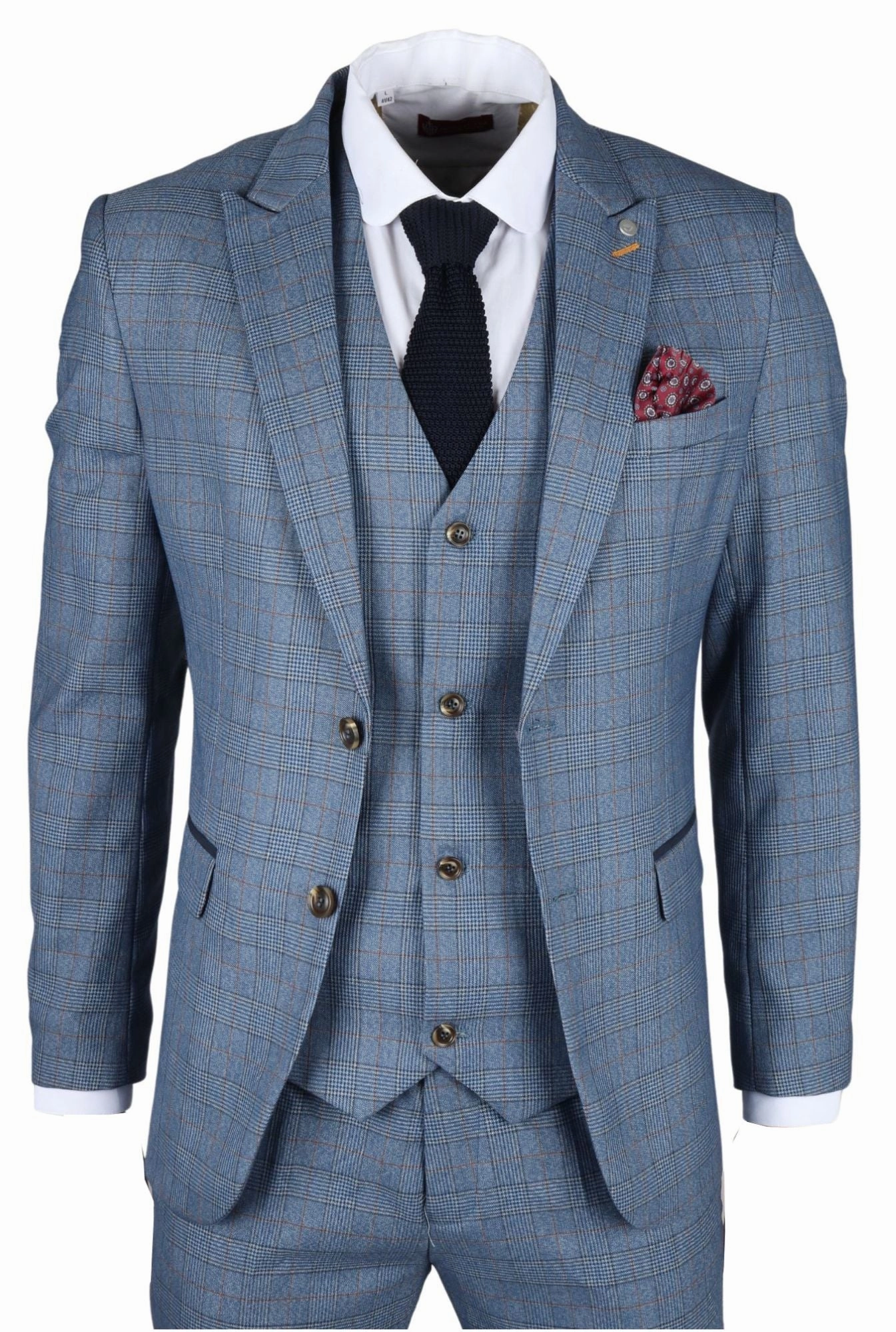 Earl 3 Piece Checked Suit