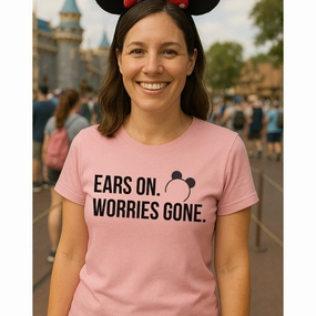 Ears On. Worries Gone T-Shirt Holiday Collection - vacation wear sale