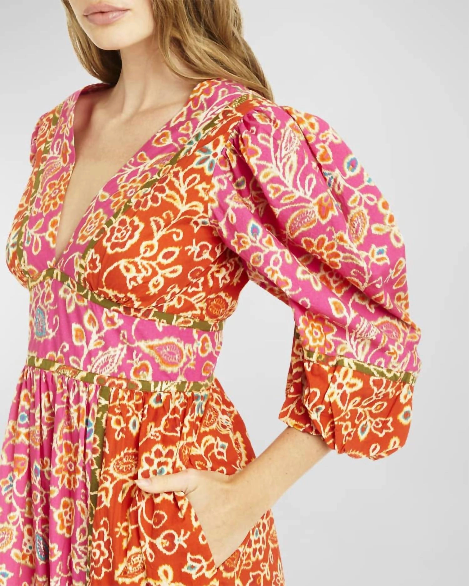 Elise Dress in Alessandra Mix Print