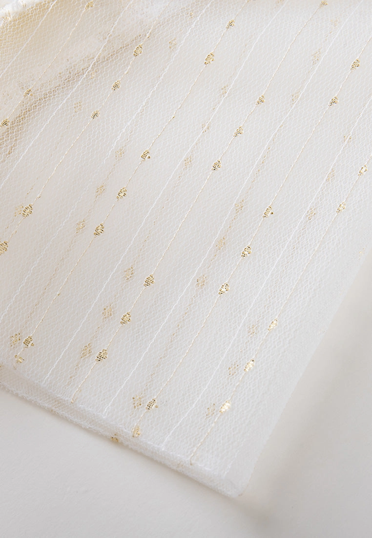 Embellished Crystal-detail Panelled Mesh Dress