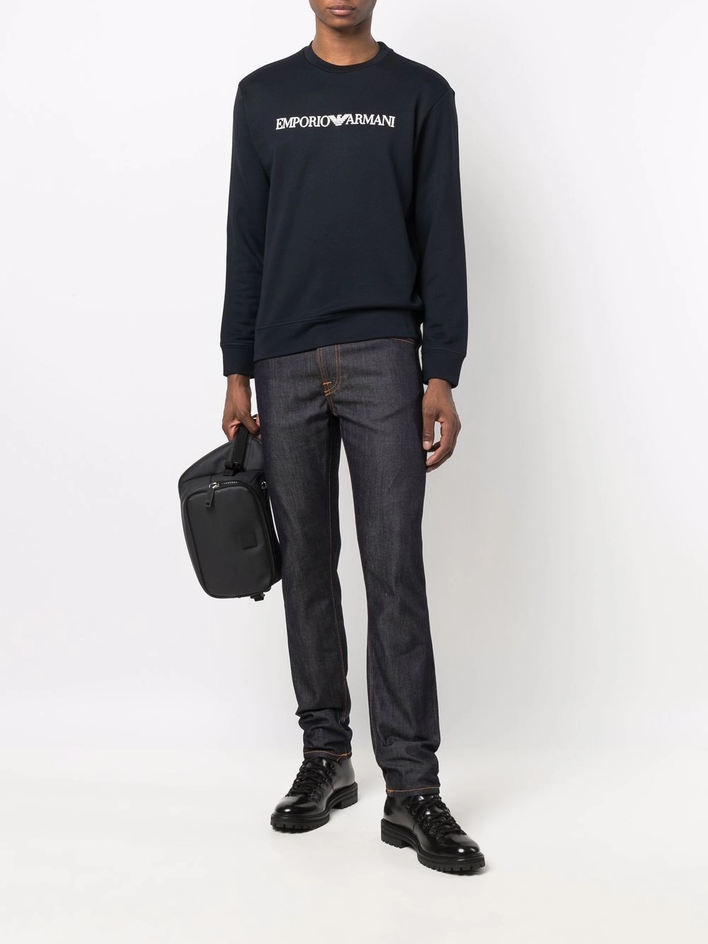 Emporio Armani Men's Sweaters blue