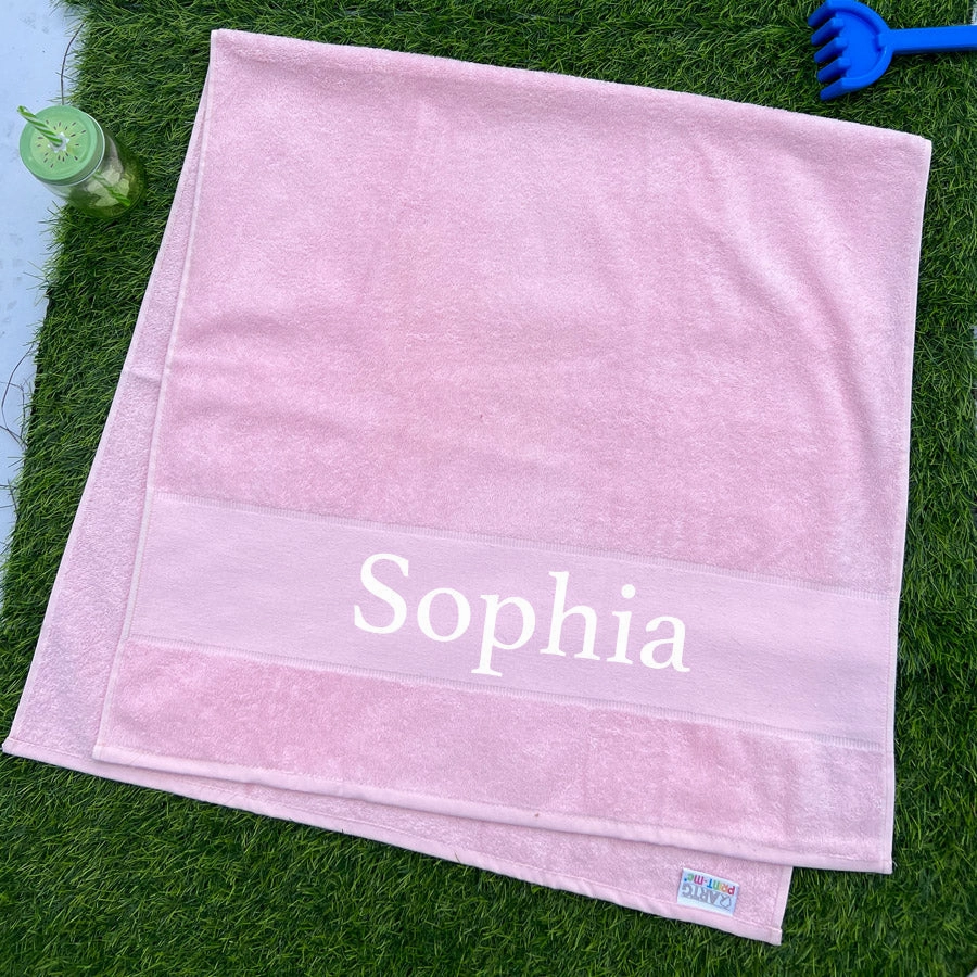 Essentials Name Beach & Bath Towel