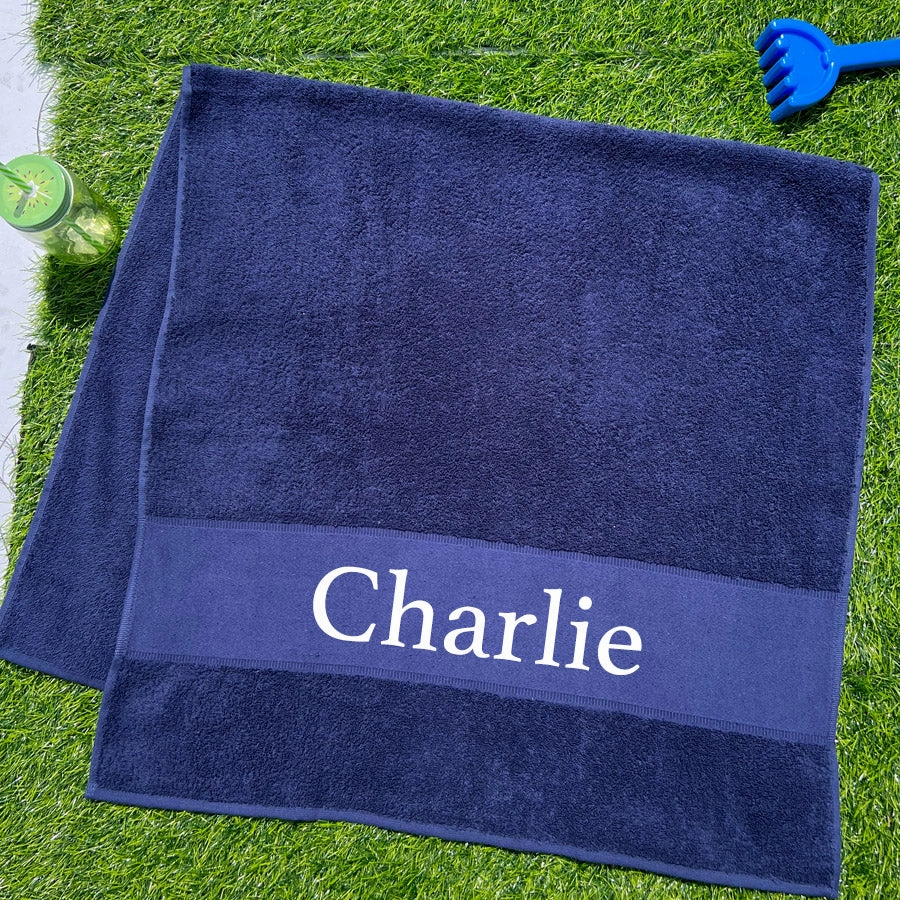 Essentials Name Beach & Bath Towel