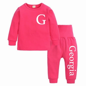 Essex Personalised Initial & Name Pant Tracksuit Set (3m-12 Years) Holiday Collection - vacation wear sale
