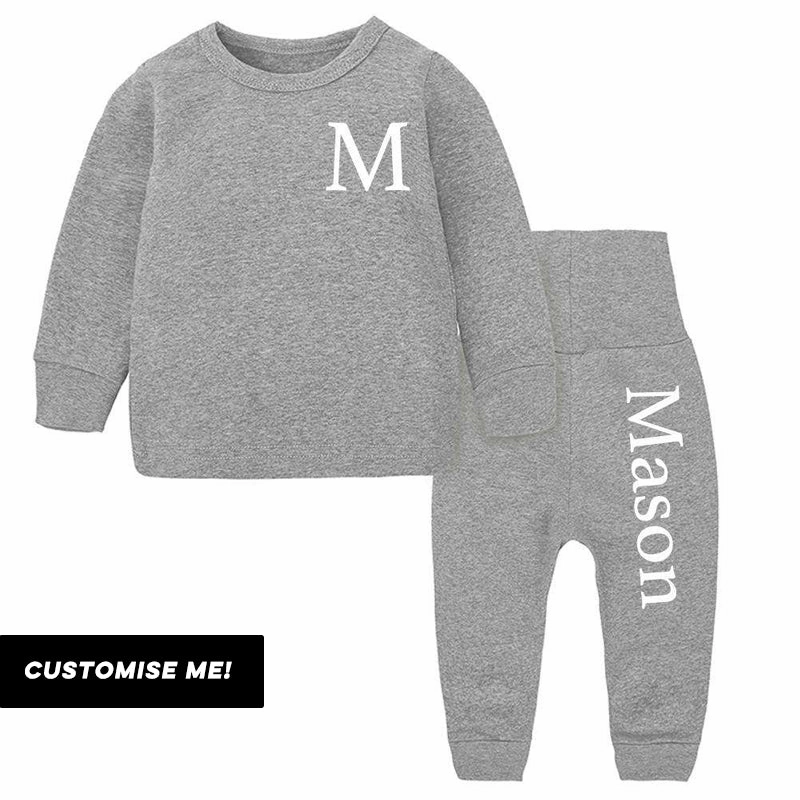 Essex Personalised Initial & Name Pant Tracksuit Set (3m-12 Years) (MRK X)