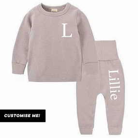 Essex Personalised Initial & Name Pant Tracksuit Set (3m-12 Years) Holiday Collection - holiday outfits clearance