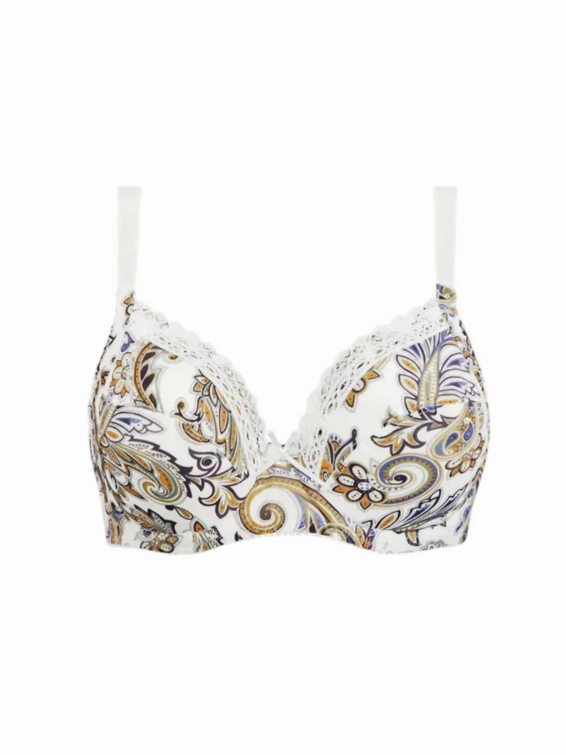 Evasion Cashmere Three Part Seam Bra In Ocre