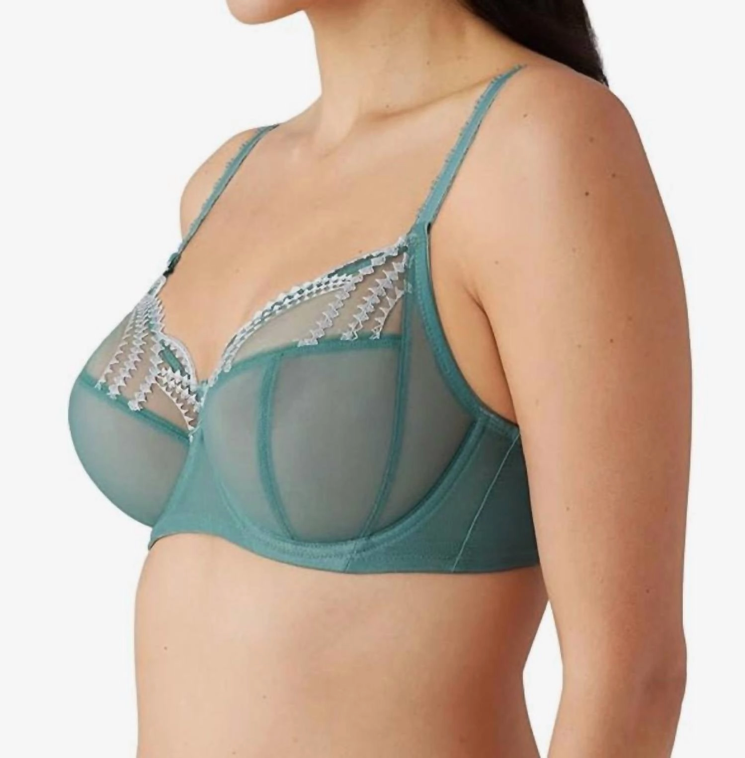 Evocative Edge Underwire Bra In Sagebrush