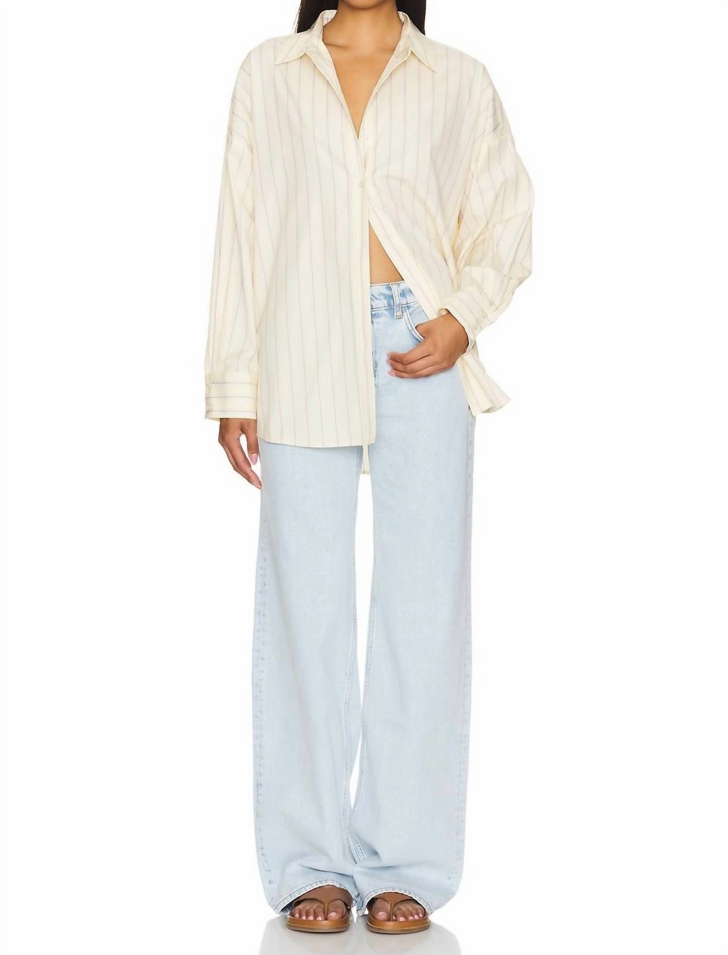Ex-Boyfriend Shirt In Cream & White
