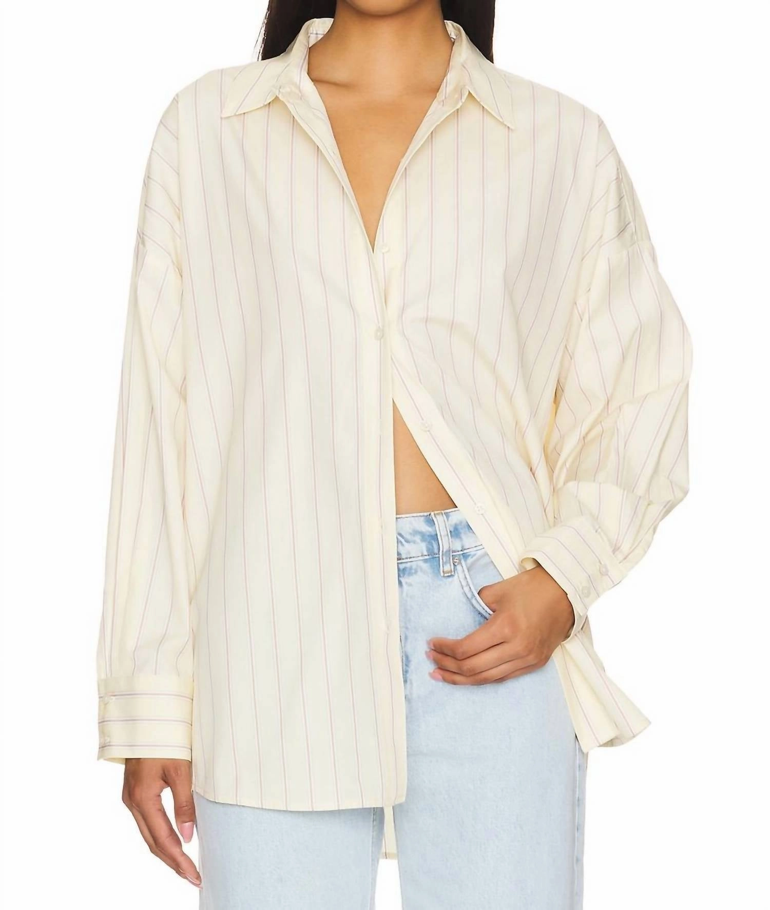Ex-Boyfriend Shirt In Cream & White