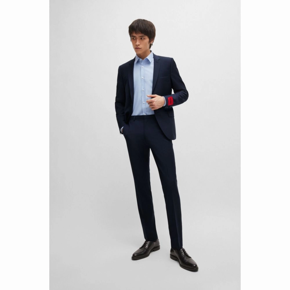 Extra-slim-fit jacket in a stretch-wool blend