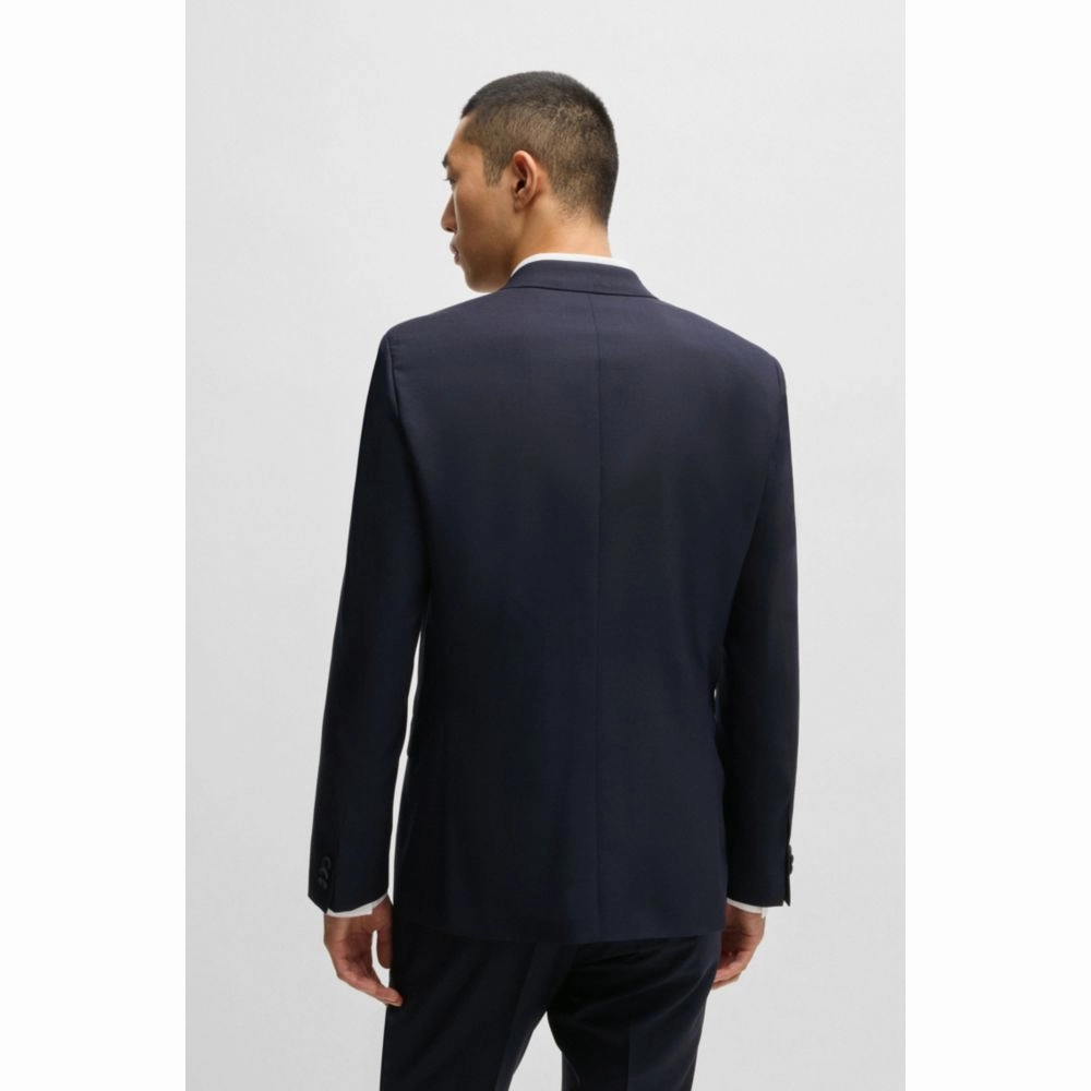 Extra-slim-fit suit in micro-patterned dobby