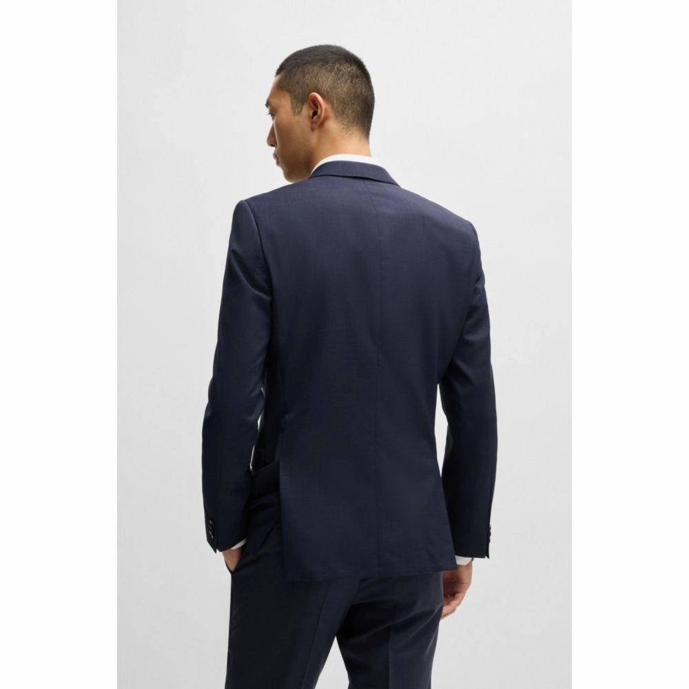 Extra-slim-fit suit jacket in melange wool