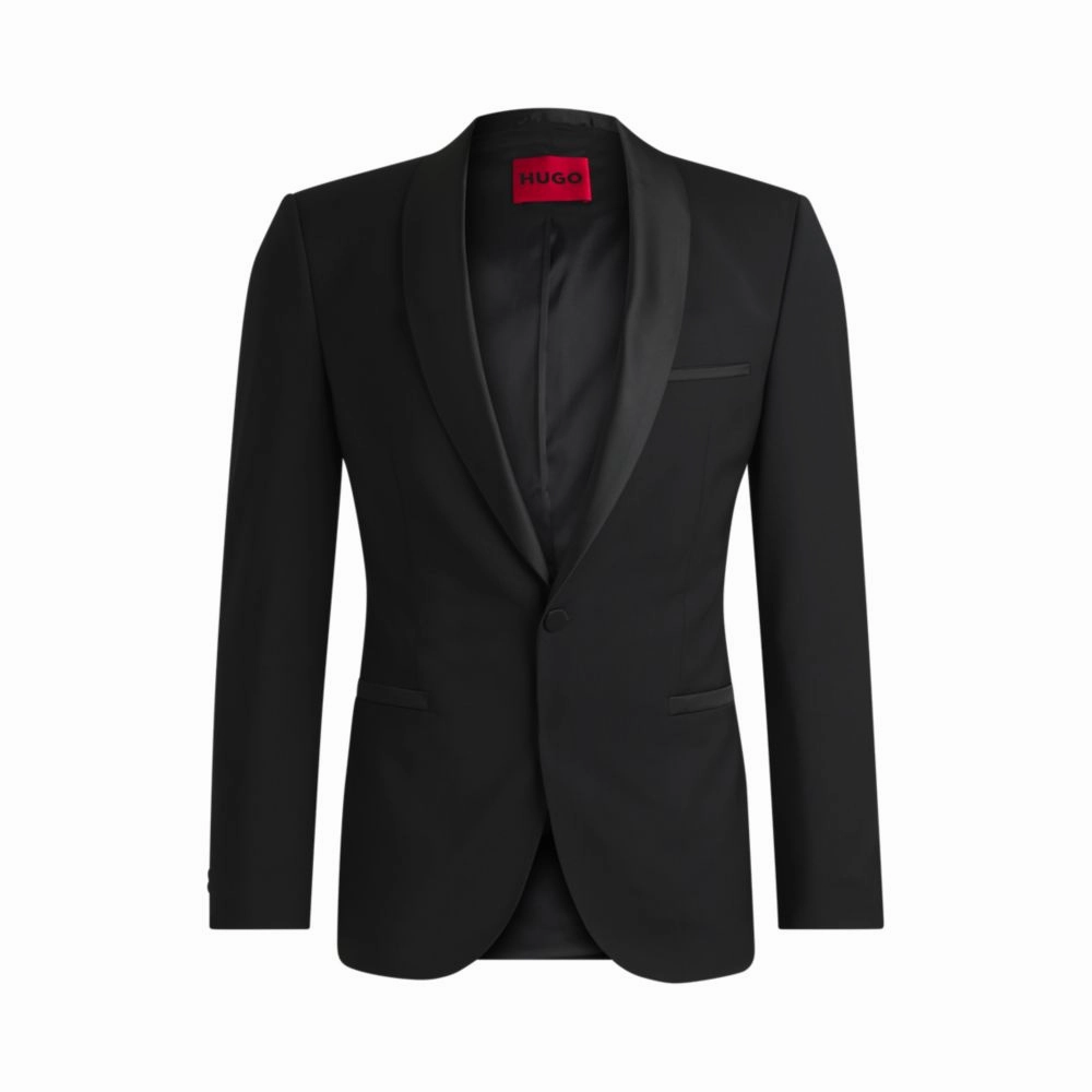 Extra-slim-fit tuxedo jacket in wool